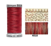 Guterman Sulky Variegated Cotton | 300m | Caramel Apple | 709743/4010