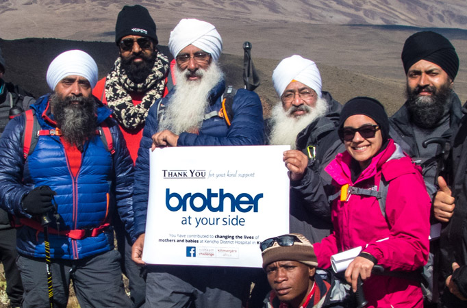 Brother Sewing Machines support GUR's charity Kilimanjaro climb