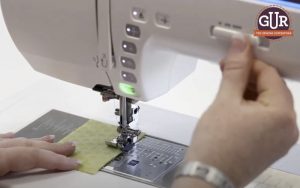Using your sewing machine start and stop button can make free morion quilting easier