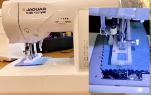 How to sew a buttonhole with a Jaguar sewing machine