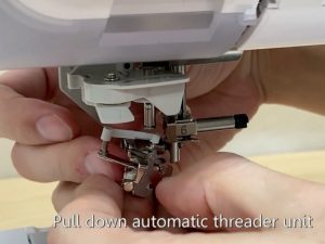 Brother sewing machine maintenance how to replace the needle threader
