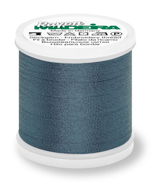 Madeira 9840_1160 | Rayon Embroidery Thread 200m | Medium Weathered Blue