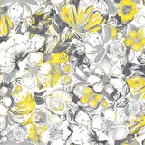 Alyssa Multi Floral on White Fabric