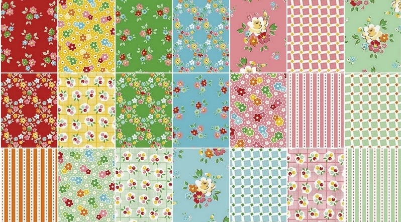 Backyard Roses 5 Inch Stackers Fabric 42 Pack