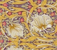 Brown Floral 100% Cotton Lawn Fabric Dressmaker