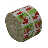 Christmas Characters Green Mini Jelly Roll Fabric