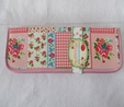 HobbyGift | Contemporary Patchwork Rose Knitting Pin Case | Clearance 