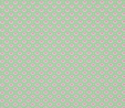 Green Stitch in Pink Circle on Green 1 Metre Fabric 