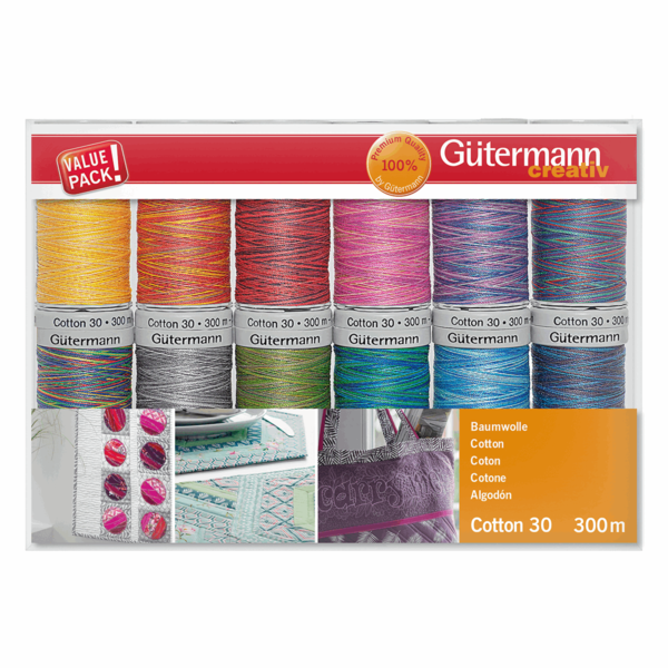 Gutermann Thread Set: Cotton No. 30 6 X 300m 