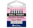 Hemline Sewing Machine Needles: Ball Point: Medium 100/16: 6 Pieces 