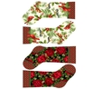Home For The Holidays Multi Stocking Fabric Panel Panels & Stocking