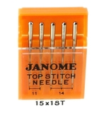 Janome 990500000 | 15X1ST Assorted Top Stitch Needle