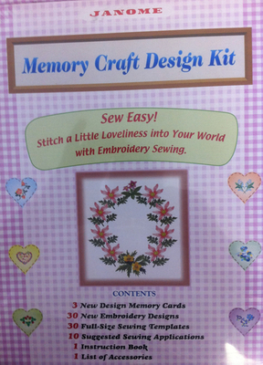 Janome Memory Craft Design Kit spares | Sewing Parts and Accessories