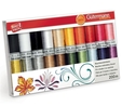 Multi Colours 200m Embroidery Thread Set 20pk 