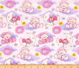 Sleepy Bear Dreams on Pink Flannel Fabric Flannel 2