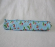 HobbyGift | Strawberries on Light Blue Soft Knitting Pin Case | Clearance 