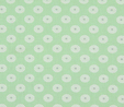 White Daisy on Green 1 Metre Fabric 