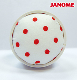 Janome White with Red Dot Pin Cushion