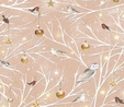 Winter Woodland Wonder Birds on Branches Cinnamon Fabric Quilting & Patchwork 2